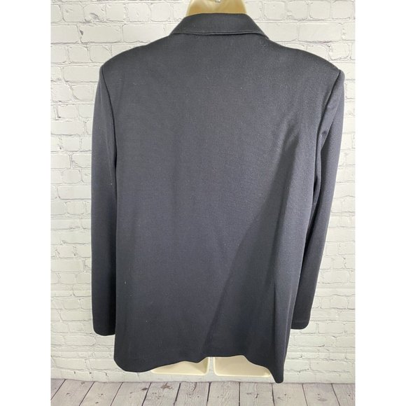 NWT VTG Alfred Dunner Black Single Button Jacket Blazer Womens 16 - Picture 4 of 9